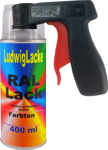 LudwigLacke RAL 7035 LICHTGRAU Matt 400 ml 1K Spray + Griff