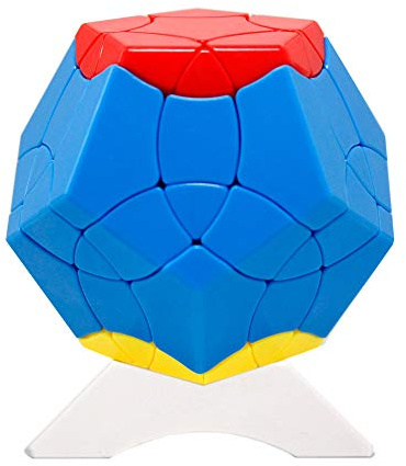 OJIN Hundert Vögel Bainiaochaofeng Serie 12 Oberfläche Megaminx Dodekaeder Würfel Gigaminx Megaminx Würfel Puzzle Spielzeug mit einem Würfel Stativ (Farben zufällig)