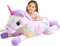 IKASA Groß Einhorn Stofftier Riesen Kuscheltier,110cm Gross Plüschtier Riesige Flauschige Weich Jumbo Plüsch Spielzeug,Geschenk für Kinder