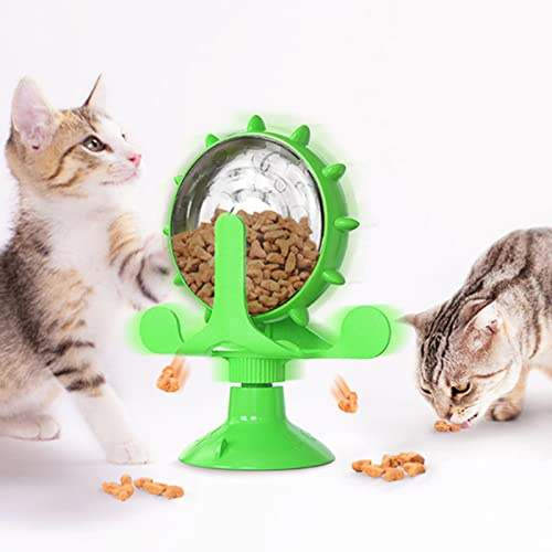 Dog Puzzle Toys Spin Interactive Cat Slow Feeder,Creative Treat Dispenser | for Pets IQ Brain Training Mental Enrichment,Reduce Boredom,Natural Foraging Skills for Smart Small and Medium Pets