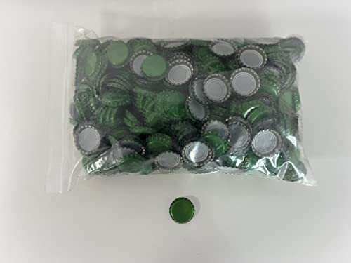 Vigo Presses Bottle Caps – 26mm Crown Caps Will Fit Almost All Beer Bottles – Suitable for All Homebrewing Applications (Apple Green, 500)
