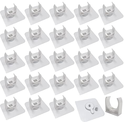 HLIWS 24 Pièces 25mm Collier Durite Auto-adhésifs,Colliers de Serrage Réglables,Colliers de serrage tuyaux en PVC,pour Tuyau Piscine,Home Gaz,Jardin
