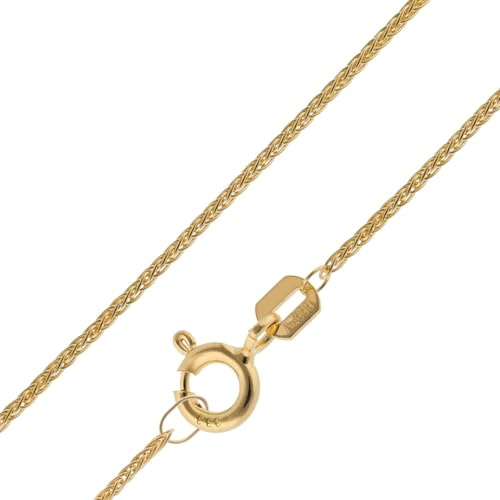 trendor Halskette für Anhänger Gold 333 / 8K Zopfkette 0,8 mm 15500 | wunderschöne Geschenkidee, Halsschmuck aus Echtgold, Schmuckstück für Damen und Herren