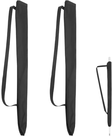 VALICLUD Waterproof Umbrella Carrying Pouch with Adjustable Shoulder Strap Foldable Water-Absorbent Umbrella Bag Compact Storage Case for Wet Folding Umbrellas Pack of 2