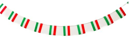 Pandiui23 Ungarn Flagge 40 Stück, Rechteckig, Polyester, 14x21cm, Rot, Weiß, Grün, Girlande, Nationalflagge, für Gartenbars Dekorationen (Ungarn)