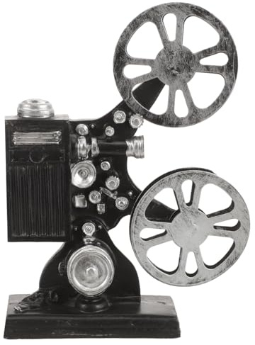 HOMSFOU Figurine de projecteur en résine Modèle de projecteur rétro Décoration cinéma Ornement Bureau Statue du Film cinéma mécanique Accessoires mécaniques