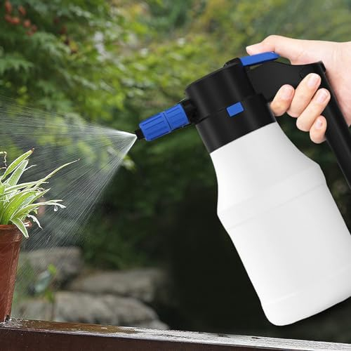 Pulvérisateur de mousse électrique pour voiture - 1,5 l - USB - À piles - Pulvérisateur à pression pour le nettoyage de voiture et les plantes de jardin (1,5 l)