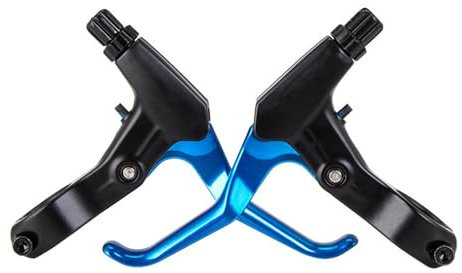 WEEVDRIE 1 Paar Fahrrad Bremshebel,Bremsgriffe Fahrrad Lenkerbremsen,Aluminiumlegierung Fahrradbremse Handbremse Hebel,für 22mm Lenker Mountainbike,BMX, MTB, Rennrad, Klapprad(Blau)