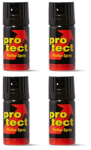 Pfefferspray PROTECT Anti-Dog Direktstrahl oder Breitstrahl 15ml 40ml 50ml 63ml