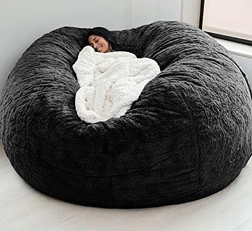 IJNBHU Sitzsack-Sesselbezug Sitzsack Hülle XXL-Sitzsäcke Flauschig kuschelig Sitzsack Stuhlbezug für Erwachsene（ohne Füllung） Schonbezug Doppelschlafzimmer Balkon