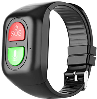 Yeory Braccialetto SOS Tracciamento GPS Bracciale Posizione di Emergenza Chiamata Bracciale Fitness Orologio Bracciale di Emergenza per Gli Anziani Bambini Nero