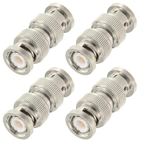 HiAoey BNC Male to Coax Connector Adapter for CCTV Security Camera Radio Extension Cable