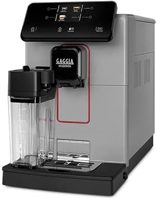 Gaggia Magenta Prestige Over Ice Macchina da caffè automatica per chicchi di tazza, macchina per caffè per caffè e cappuccino, colore: grigio chiaro di luna