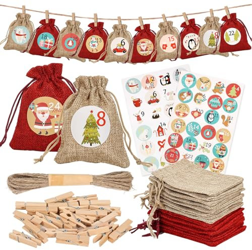 Zanfqvo Calendario Adviento para Rellenar