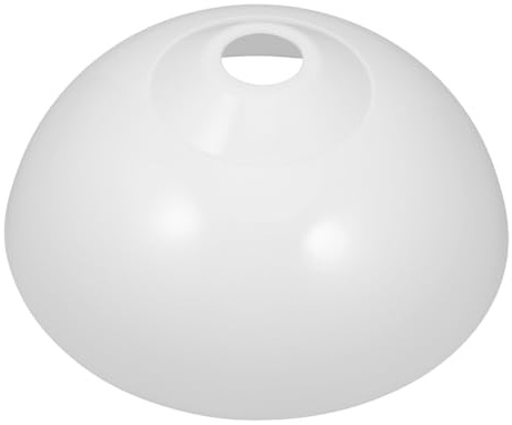 UKCOCO Lampenschirm E27 Ersatz, 29cm Weißer Kunststoff Schirm für Hängelampe Modern Acryl Lichtabdeckung für Tischlampe Schlafzimmer Wohnzimmer