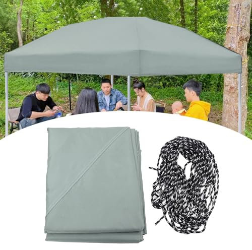 Ejoyous Toit de Remplacement pour Tonnelle, Toit de Remplacement pour Pavillon 3x3m, Couverture de Pavillon de Toit de Tonnelle étanche avec Ouverture de Ventilation, épaisse, Résistante