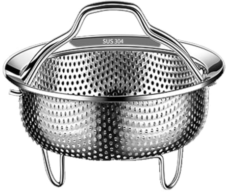 Food Steamer Basket Insert, Over Pot Steamer Veg Insert, Vegetable Steamer Basket Stainless Steel, Steamer Cooking Basket, Food Steamer Basket Steaming Rack For Rice Vegetables, Kitchen Accessories
