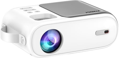 Mini XIWBSY 9500 Lumen Bluetooth Proyector 1080P Soportado, 5G WiFi LED Home Cinema Proyector Portátil, Compatible con TV Stick/X-Box/DVD/Laptop/Smartphone/Android/HDMI/USB (2025-Q2-001)