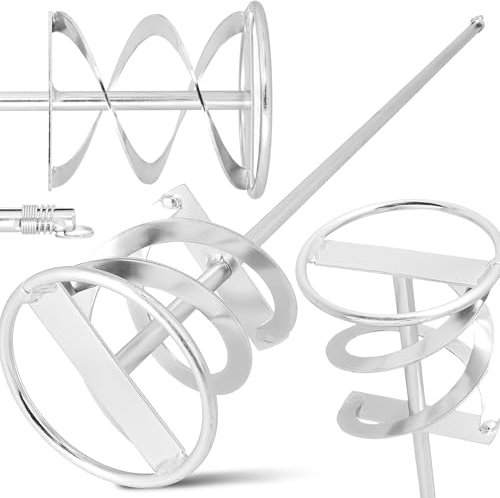 Tige Mélangeuse 100x600 mm SDS Plus Malaxeur Mortier Plâtre Béton Peinture Colle Mélange Spirale Acier Inoxydable Résistant Outil Professionnel Chantier Construction