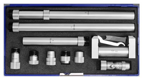 Micrometro per interni a nonio tubolare, tipo asta di prolunga, campo massimo 50-1000 mm (1,9-39,3) opzionale, precisione 0,01 mm, con aste/calibro standard, per uso industriale