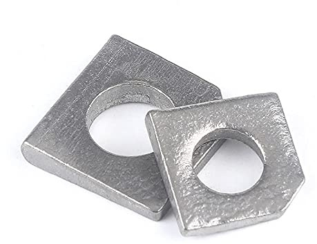 NVCBYEPDA Arandelas Cuadradas, Humeral Cuadrado de Acero Inoxidable 304, Falta de arandela Plana, Malla de Acero con Ranura, GB853(M20*1PC Stainless Steel)