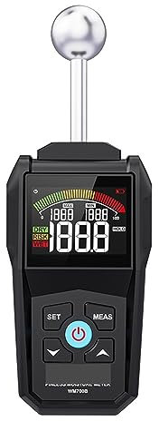 Misuratore di umidità del legno digitale Schermo LCD Igrometro Rilevatore di umidità del legname senza contatto Allarme Tester di umidità Rilevatore di umidità,Veloce e preciso