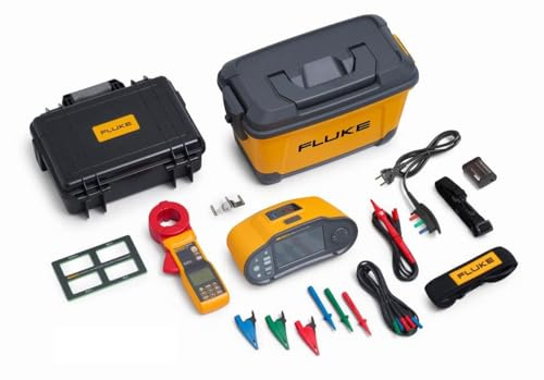 Fluke 1674 FC UK/1630 Multifunction Installation Tester with Earth Ground Clamp Bundle