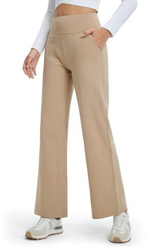 Libin Pantalones Térmicos Mujer Yoga Jogging Deportivos | Alto Talle Forrado Con Polar Con Bolsillos Recto Cálido Para Deporte Business Entrenamiento Y Carrera