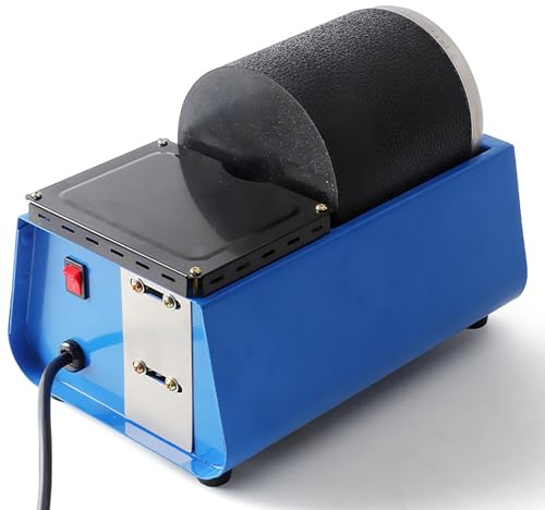 Kadxyan Kit Buratto per Pietre, Macchina per La Lucidatura E La Finitura di Gioielli, velocità 2700 Giri/min, Cilindro 118 Giri/min, per Cristalli, Pietre, Vetro, Metallo