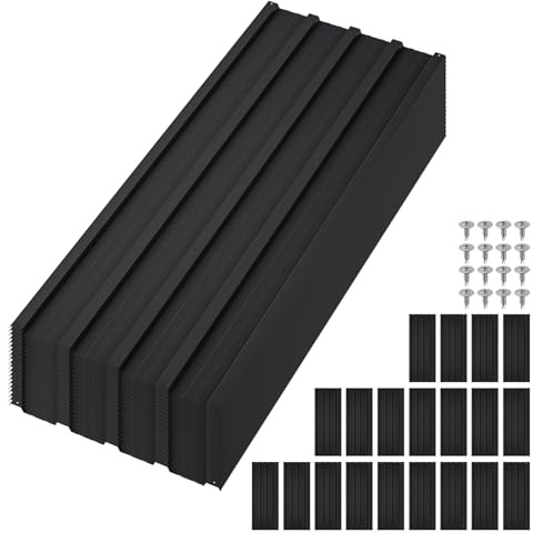 20Pcs Metal Roofing Panels for Carport, Heavy Duty Metal Carport Kits, Galvanized Steel Corrugated Panels, for Patio Outdoor Garden, 42.52 in x 16.77 in