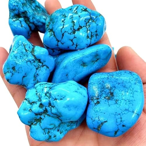 IDUTQUMW 1 Pieza de 20-40 g Piedra Cristal Irregular Azul Que Cae for Hacer Joyas y Decorar el hogar la Oficina