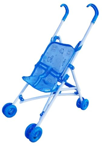 MagiDeal Poussette pour poupée enfant, jouet pliable, interactif et éducatif pour jeux d'imitation, poupée bébé, poussette pour filles