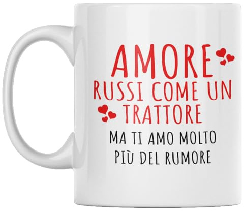 Vulfire Tazza Coppia Amore Regalo San Valentino Per Fidanzati - Idea Regalo Matrimonio, Fidanzati per Anniversario, Compleanno, Natale - Arredo Casa, Cucina (Ceramica - Bianco)