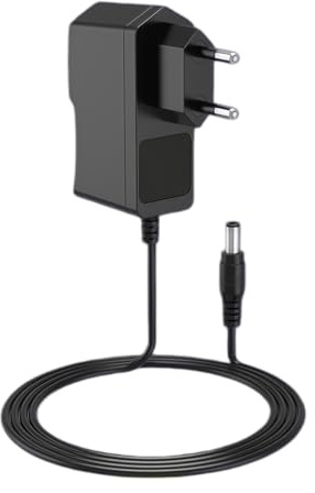 Strömförsörjning 12 V, 0,5 A, AC-adapter till DC 500 mA transformator, 220 V, 12 V, universalladdare, vägguttag för LED-remsa, router, CCTV Camera Hub och elektroniska enheter 5,5 mm, 2,1 mm, svart