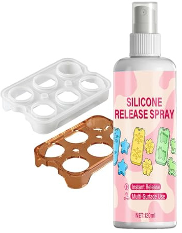 Spray Distaccante per Stampi | Agente Antiaderente 120ml | Agente Distaccante per Epossidica | per Candele Sapone Calcestruzzo Gesso Colata Officina Domestica Garage Laboratorio Creativo Sala