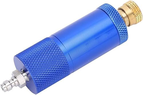 Olio - Filtro separatore acqua per compressore d'aria 30MPA 40MPA 4500psi, filtro pompa manuale ad alta pressione, separatore olio in alluminio - acqua con connettore femmina da 8 mm e connettore