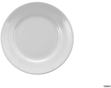 Saturnia 76057 Piatto Tivoli Piano, Porcellana, Bianco, Unica