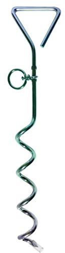 Streetwize – 16.5’’ Screw In Marquee Tent Screw Peg, Dog Tether – Metal Stake Peg – Suitable For Tents, Marquees, Gazebo, Dog Tether, Trampolines