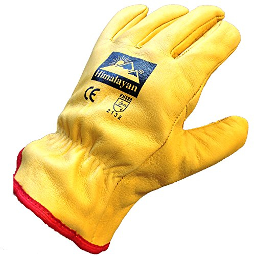 Himalayan H310 Fleece Lined Leather Winter Thermal Cold Work Drivers Gloves PPE (Size 10 - X-Large)
