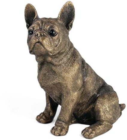 Tier-Knallbonbons Leonardo Französische Bulldogge Bronzefigur, Dekoration, in Geschenkbox