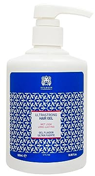 Valquer Gel Fijador Capilar, Gomina Ultra Fuerte con Efecto Mojado. Define y Moldea Peinados con Brillo Natural, Textura Ligera y Sin Rigidez. Vegano. 500 ml