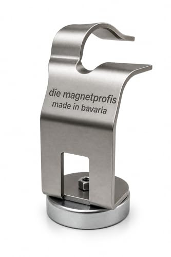MIG/MAG Brennerhalter mit Magnetfuß und mit Doppelausschnitt Schweißbrennerhalter Ø 63 mm aus Edelstahl