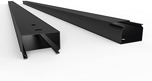 SCOS Smartcosat Kabelkanal, 30x20 mm, 5x2 m, Schwarz, Bodenlochung | PVC, UV-beständig, Innen & Außen, 5 Stangen à 2 m = 10 m, Made in Germany