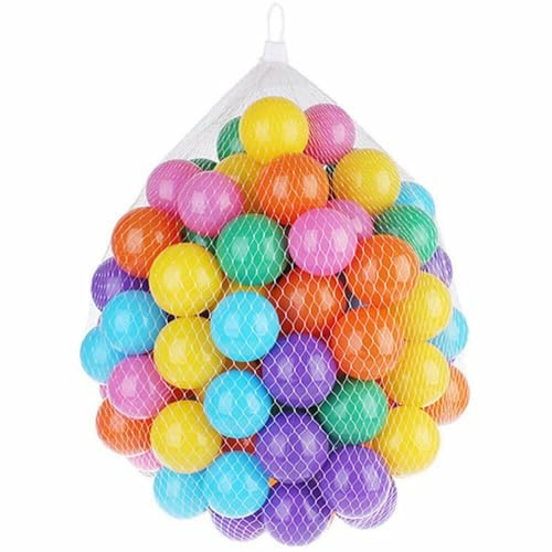 Elito Home & Garden Plastic Play Balls For Children Ball Pits Pool Bouncy Castle Multicoloured Swimming/Paddling Pools Kindergartens & Nurseries (200 Multicolour Ball)