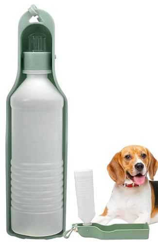 Bottiglia da viaggio per cani – Bottiglie, dispenser d'acqua da viaggio per animali domestici, ciotola portatile a tenuta stagna per animali domestici, per passeggiate con cani, per