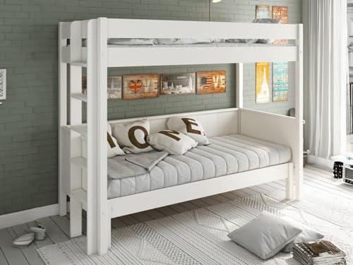 Flair Furnishings Noomi Arvid Pull Out Bunk Bed - White
