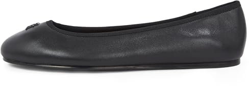 Tommy Hilfiger Damen Ballerinas Hardware aus Leder, Schwarz (Black), 37