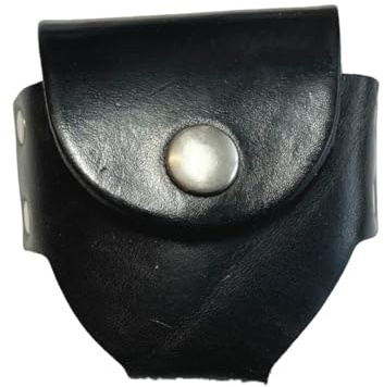 Gürteltasche aus Leder schwarz für Schnupftabakdose