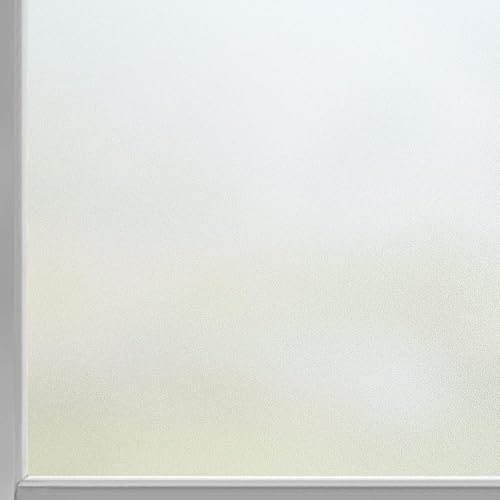 Pellicola per Finestre Privacy 50 x 120 cm Opaco, Rimovibile, Riutilizzabile, Senza Colla Anti-Uv Pellicola Privacy Finestre, per Ufficio e Casa, Opaco puro