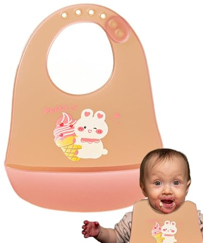 Bavaglini Per , Bavaglino Tascabile In Silicone - Bavaglini In Silicone Impermeabili Con Raccoglitore Di Alimenti Regolabili,Bavaglini Per L'alimentazione Del Bambino Con Design A Sciarpa, Bava